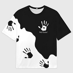 Футболка оверсайз мужская TES WE KNOW МЫ ЗНАЕМ, цвет: 3D-принт