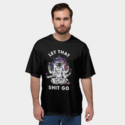 Футболка оверсайз мужская Космонавт на чиле, цвет: 3D-принт — фото 2