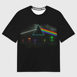 Футболка оверсайз мужская ПИНК ФЛОЙД PINK FLOYD LOGO, цвет: 3D-принт