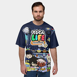 Футболка оверсайз мужская Toca Life: Персонажи, цвет: 3D-принт — фото 2