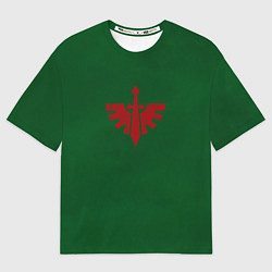 Мужская футболка оверсайз Темные ангелы после Ереси цвет легиона