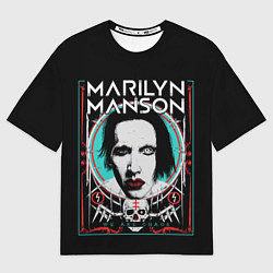 Футболка оверсайз мужская Marilyn Manson - We are chaos, цвет: 3D-принт