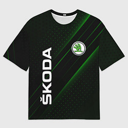 Мужская футболка оверсайз SKODA, ШКОДА