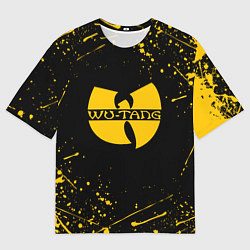 Футболка оверсайз мужская WU-TANG CLAN БРЫЗГИ КРАСОК, цвет: 3D-принт