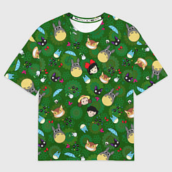 Мужская футболка оверсайз Totoro&Kiki ALLSTARS