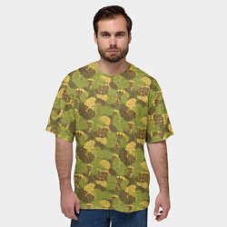 Футболка оверсайз мужская Мозги камуфляж, цвет: 3D-принт — фото 2