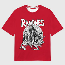 Футболка оверсайз мужская BW Ramones, цвет: 3D-принт