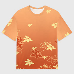 Футболка оверсайз мужская КАДЗУХА KAZUHA КРАСНЫЙ КЛЕН, цвет: 3D-принт