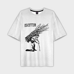 Футболка оверсайз мужская Led Zeppelin IV, цвет: 3D-принт