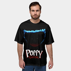 Футболка оверсайз мужская Poppy Playtime: Huggy Wuggy, цвет: 3D-принт — фото 2