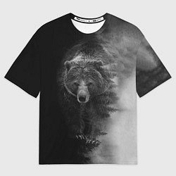 Футболка оверсайз мужская EVIL BEAR, цвет: 3D-принт