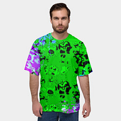 Футболка оверсайз мужская Монстрыmonsters, цвет: 3D-принт — фото 2