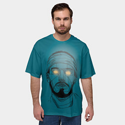 Футболка оверсайз мужская Многозаал Арт, цвет: 3D-принт — фото 2