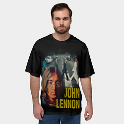 Футболка оверсайз мужская The Beatles John Lennon, цвет: 3D-принт — фото 2