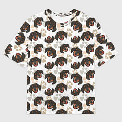 Футболка оверсайз мужская Такса Dachshund Dog, цвет: 3D-принт