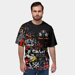 Футболка оверсайз мужская КОРОЛЬ И ШУТ ЛОГО РОК ГРУПП, цвет: 3D-принт — фото 2