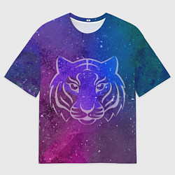 Футболка оверсайз мужская Космический тигр COSMO, цвет: 3D-принт
