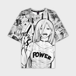 Футболка оверсайз мужская Power - Chainsaw-Man, цвет: 3D-принт