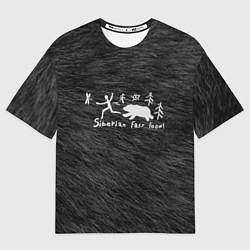 Футболка оверсайз мужская Siberian fast food, цвет: 3D-принт