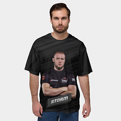 Футболка оверсайз мужская Александр Storm, цвет: 3D-принт — фото 2