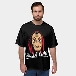 Футболка оверсайз мужская БУМАЖНЫЙ ДОМ LA CASA DE PAPEL BELLA CIAO, цвет: 3D-принт — фото 2