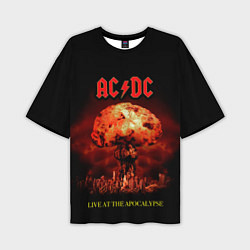 Футболка оверсайз мужская Live at the Apocalypse - ACDC, цвет: 3D-принт