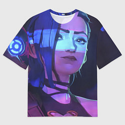 Футболка оверсайз мужская Jinx в неоне, цвет: 3D-принт