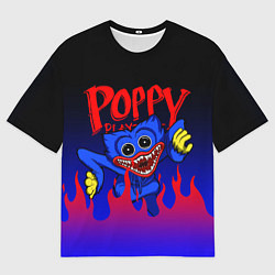 Футболка оверсайз мужская POPPY PLAYTIME ПОППИ ПЛЕЙТАЙМ ХАГГИ ВАГГИ FIRE, цвет: 3D-принт