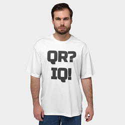 Футболка оверсайз мужская Айкью или куар?, цвет: 3D-принт — фото 2