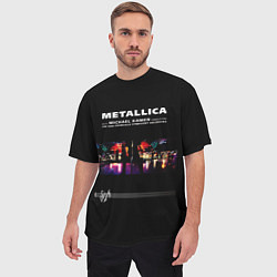 Футболка оверсайз мужская Metallica S и M, цвет: 3D-принт — фото 2