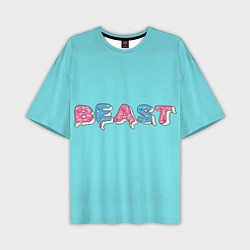 Мужская футболка оверсайз Mr Beast Donut