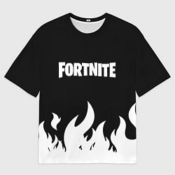 Футболка оверсайз мужская Fortnite Огонь, цвет: 3D-принт