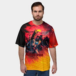 Футболка оверсайз мужская Крещение огнём - Ария, цвет: 3D-принт — фото 2