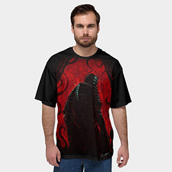 Футболка оверсайз мужская DEAD SPACE АЙЗЕК КЛАРК В БРОНЕ, цвет: 3D-принт — фото 2