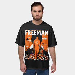 Футболка оверсайз мужская Walkin Freeman, цвет: 3D-принт — фото 2