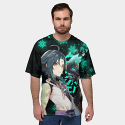 Футболка оверсайз мужская GENSHIN IMPACT СЯО НОВОГОДНИЙ, цвет: 3D-принт — фото 2
