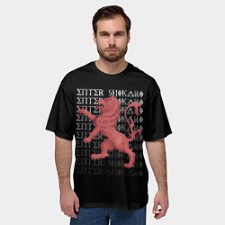 Футболка оверсайз мужская Enter Shikari Lion, цвет: 3D-принт — фото 2