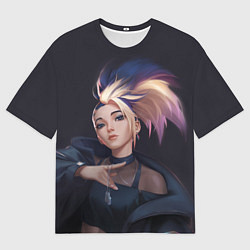 Футболка оверсайз мужская АКАЛИ BADDEST, цвет: 3D-принт