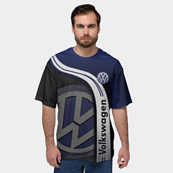 Футболка оверсайз мужская Volkswagen Фольксваген, цвет: 3D-принт — фото 2