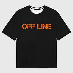 Мужская футболка оверсайз Офлайнoffline