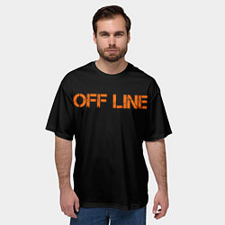 Футболка оверсайз мужская Офлайнoffline, цвет: 3D-принт — фото 2