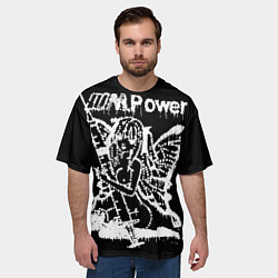 Футболка оверсайз мужская Drain Power, цвет: 3D-принт — фото 2