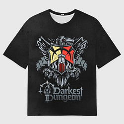 Мужская футболка оверсайз Darkest Dungeon герб