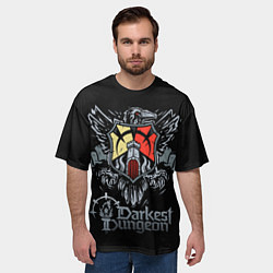 Футболка оверсайз мужская Darkest Dungeon герб, цвет: 3D-принт — фото 2