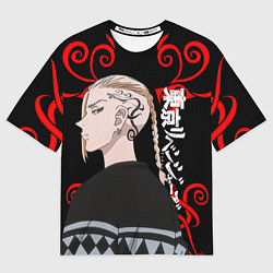 Футболка оверсайз мужская ДРАКЕН ИЗ ТОСВЫ ТОКИЙСКИЕ, цвет: 3D-принт