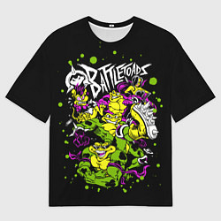Футболка оверсайз мужская Battletoads - Боевые Жабы, цвет: 3D-принт