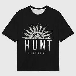 Мужская футболка оверсайз Колесо охоты