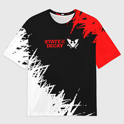 Футболка оверсайз мужская State of Decay - Стадия разложения, цвет: 3D-принт