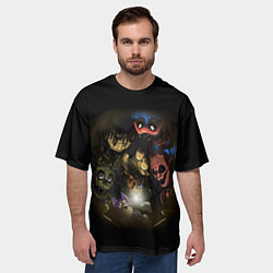 Футболка оверсайз мужская POPPY PLAYTIME FIVE NIGHTS AT FREDDYS BENDY, цвет: 3D-принт — фото 2