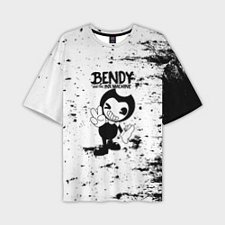Футболка оверсайз мужская Bendy and the ink machine - Black & White, цвет: 3D-принт